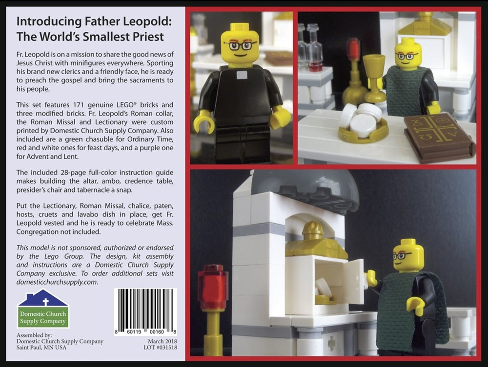 Fr. Leopold Celebrates Mass - Catholic Lego ® Set