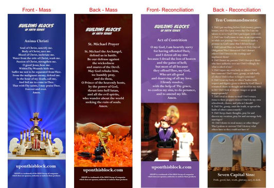 Double-sided Bookmarks  (Mass or Reconciliation - individual & bulk options)