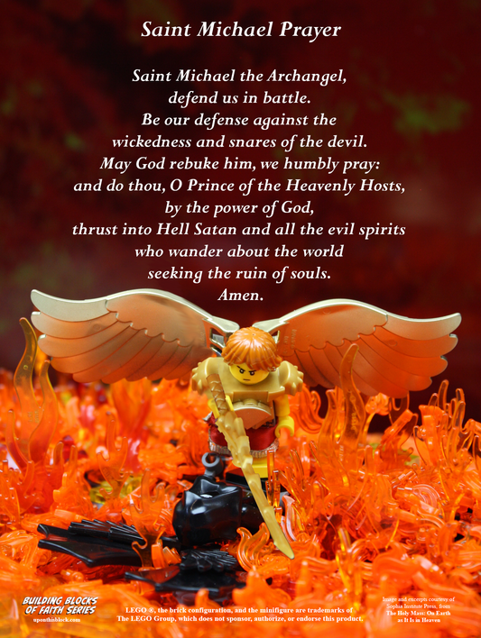 18"x24" Poster St. Michael the Archangel Prayer Poster