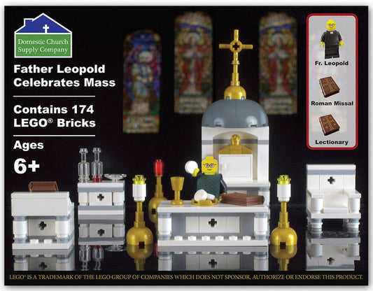 Fr. Leopold Celebrates Mass - Catholic Lego ® Set