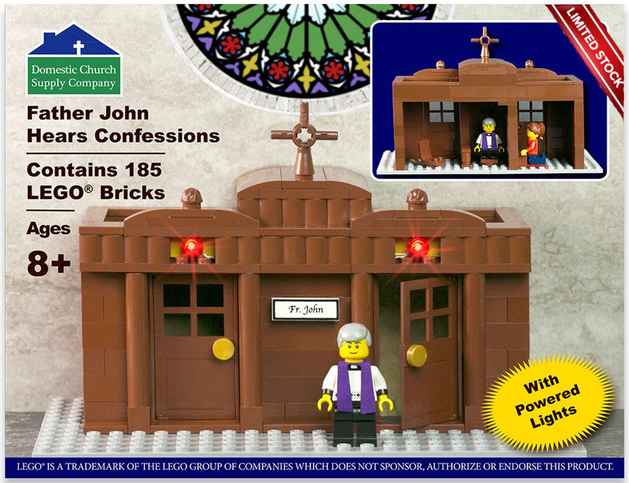 Father John Hears Confession - Catholic Lego ® Set