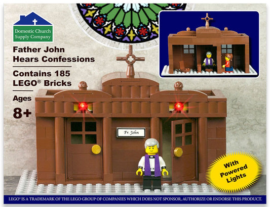 Father John Hears Confession - Catholic Lego ® Set